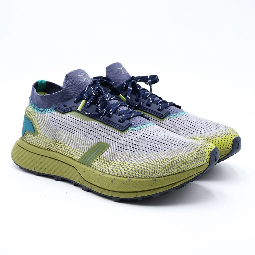 FLUX Men's US 10 Grey Green Adapt Trail Athletic Outdoor Trail Running Sneakers